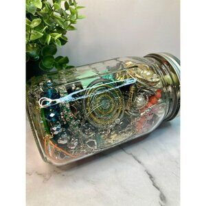Vintage and Contemporary Wearable Mystery Jewelry Jar -Good Condition -19